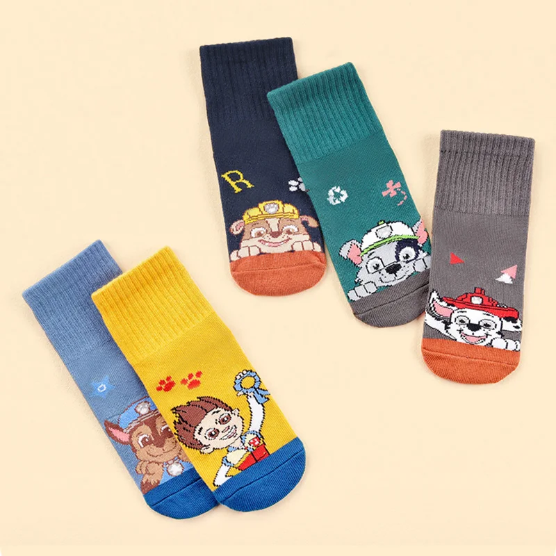 Genuine Paw Patrol Boy Girl Socks Ryder Chase Skye Rubble Marshall Everest Rocky Zuma Spring Autumn Socks Children Birthday Gift