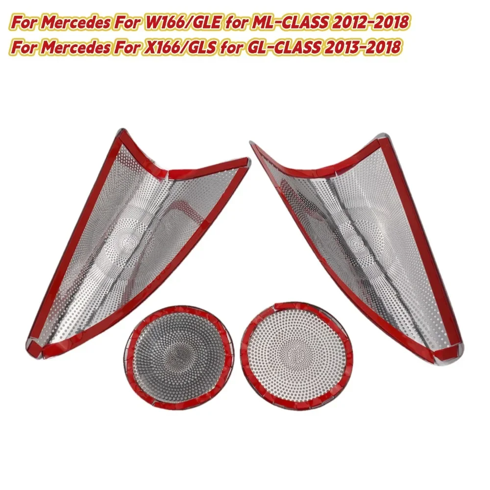 

1set Car Door Speaker Cover Trim For Mercedes For W166/GLE for ML-CLASS 2012-2018 For X166/GLS for GL-CLASS 2013-2018
