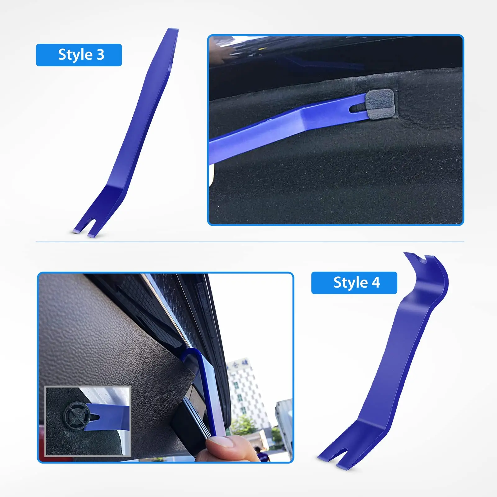 Auto Door Clip Panel Trim Removal Tools Kits Navigation Blades Disassembly Plastic Car Interior Seesaw Conversion Repairing Tool