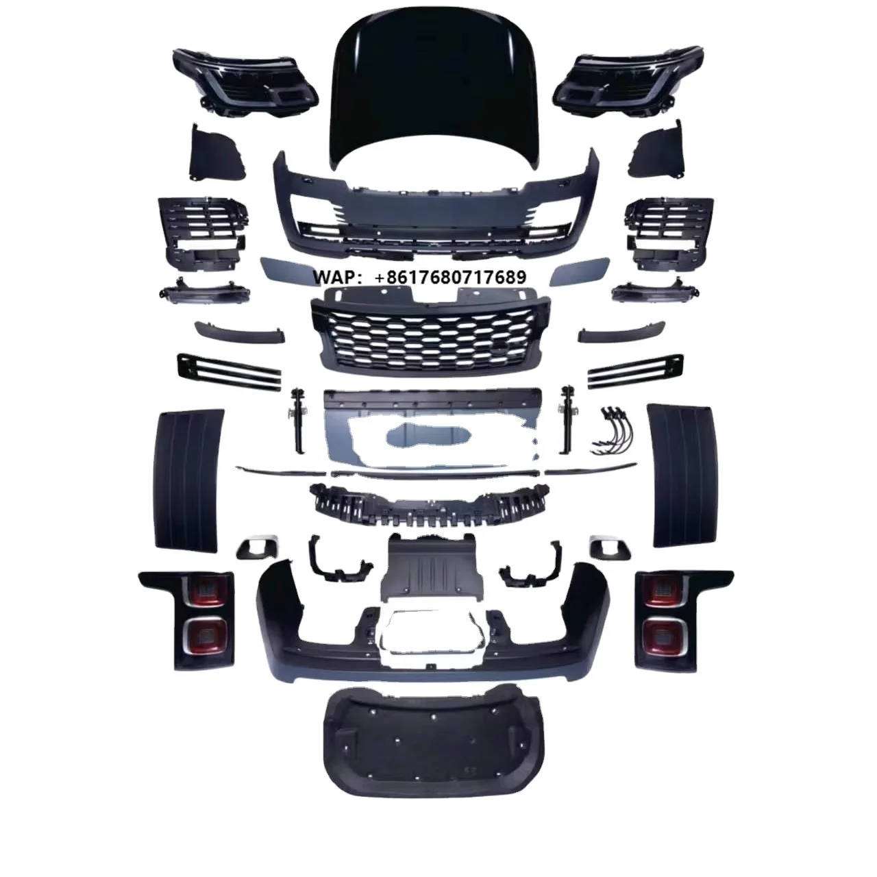 Nouveautés Pièces de carrosserie Pièces automobiles de haute qualité pour Range Rover Vogue 2013 Mise à niveau vers le style 2018 Kit carrosserie
