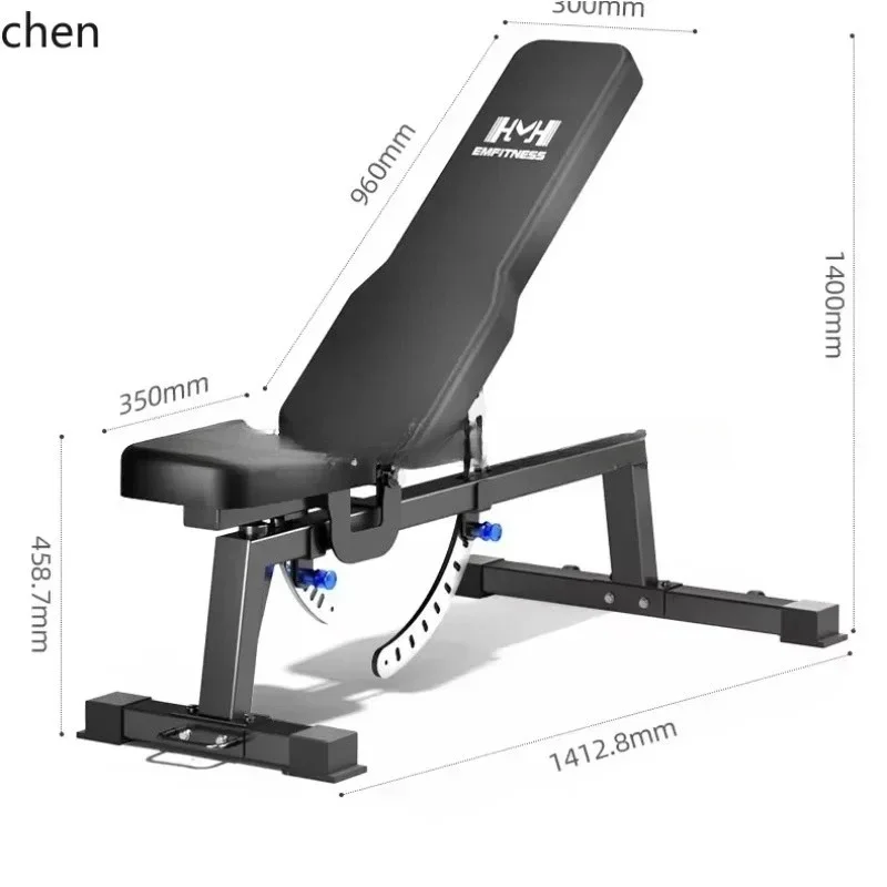 b26-Professional Dumbbell Stool Bench Press Stool Adjustable Household Multifunctional Folding Supine Board Fitness Chair