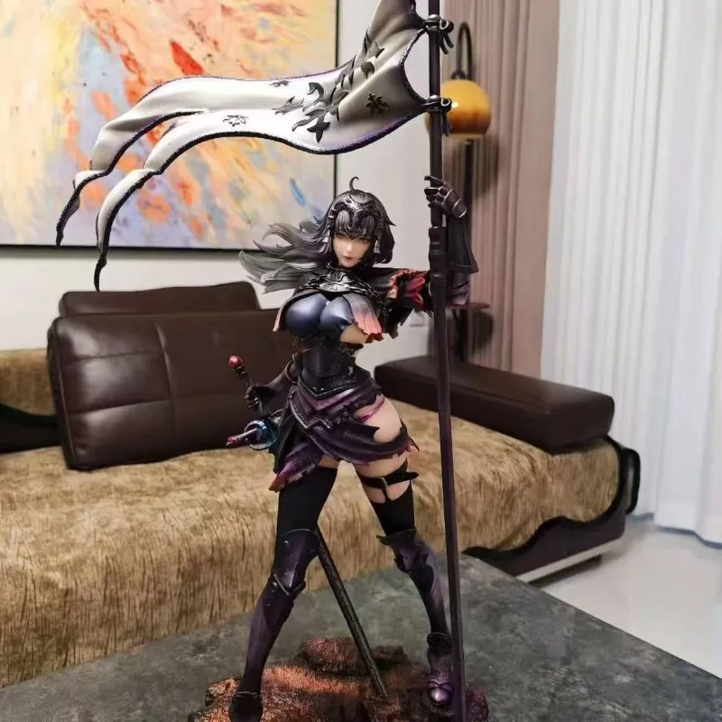 QingYan Studio Jeanne D'Arc Alter FGO 1/4 Resin Statue 68cm Height Double Head Bust Figure Deluxe Color Box Pearl Cotton Packing
