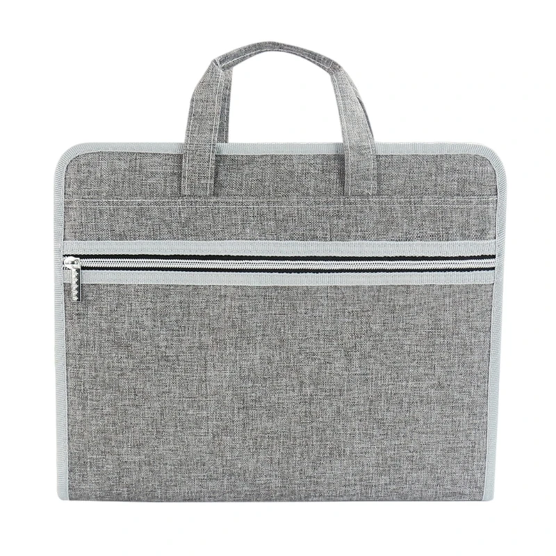 13 Pocket Expanding Document Case Travel File Folder with Handle, Document Organiser Folder Business File Case for Adult