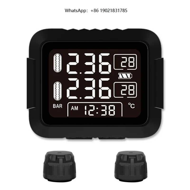 M3K motorcycle and bicycle tire pressure monitoring system, two-wheel synchronous display Tpms intelligent digital display