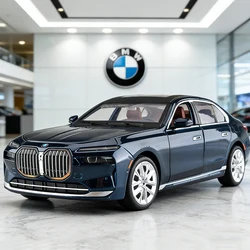 1:24 BMW I7 G70 limousine Alloy Model Car Toy Diecasts Metal Casting Sound and Light Car Toys For Children Vehicle