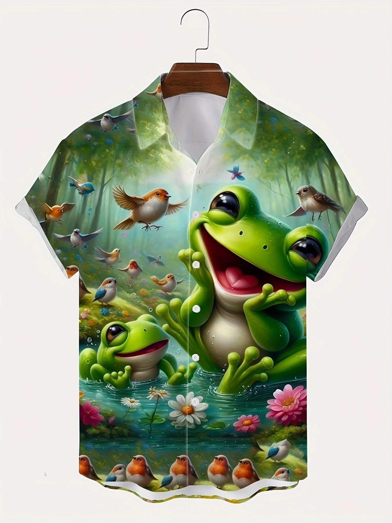 

Fruit Printed Hawaiian Shirt men's Summer New Short Sleeved Shirt Outdoor Beach Suit 2026 Casual Breathable men's Clothing2026