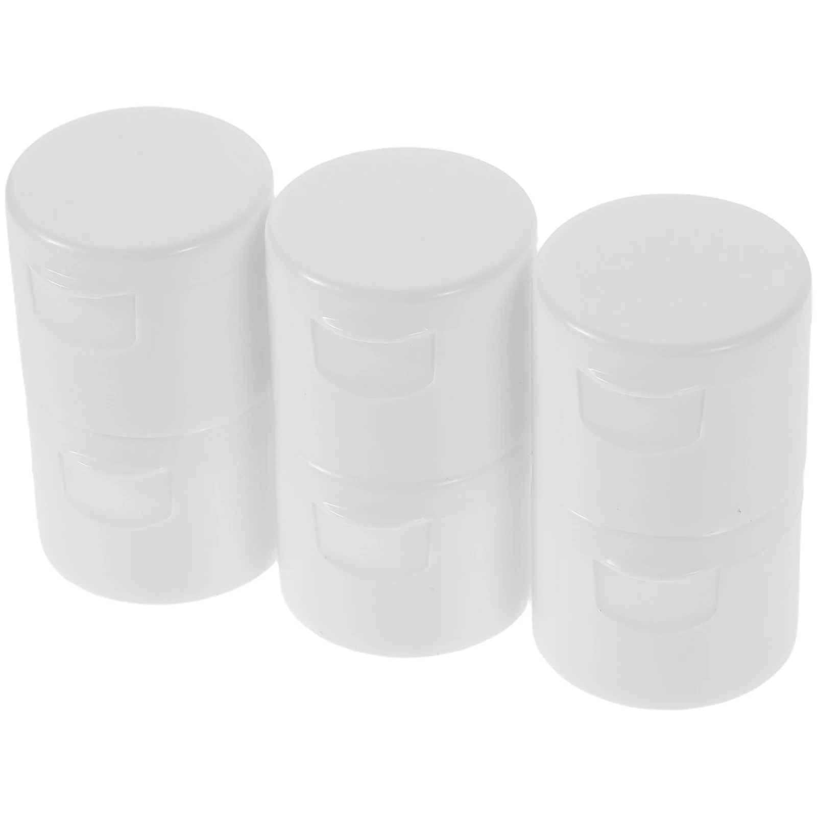 

50pcs Refill Bottle Caps White Plastic Squeeze Flip Top Replacement Tooth Dispensing Cream Lotion Packaging