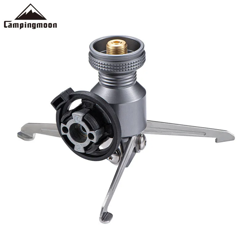 Outdoor Stoves Accessories Campingmoon Z23 Camping Stoves Three-legged Rotary Gas Split Extension Tube Rocket Stove Head Bracket