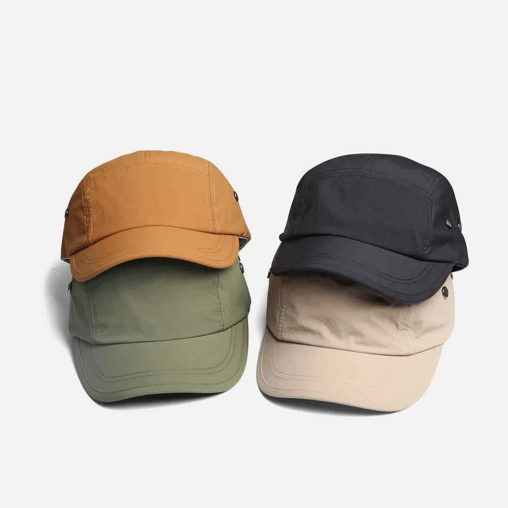 Quick Drying Baseball Cap Women Summer Outdoor Sports Travel Baseball Hat Men\'s Thin Breathable Short Brim Hat