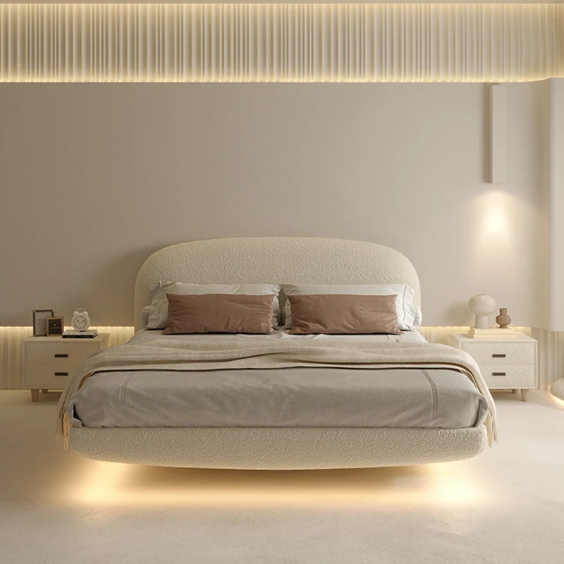 

Unique Beige Double Bed Low Price Minimalist Japanese Wooden Double Bed Frame Pliable Modern Cama De Matrimonio Furniture Home