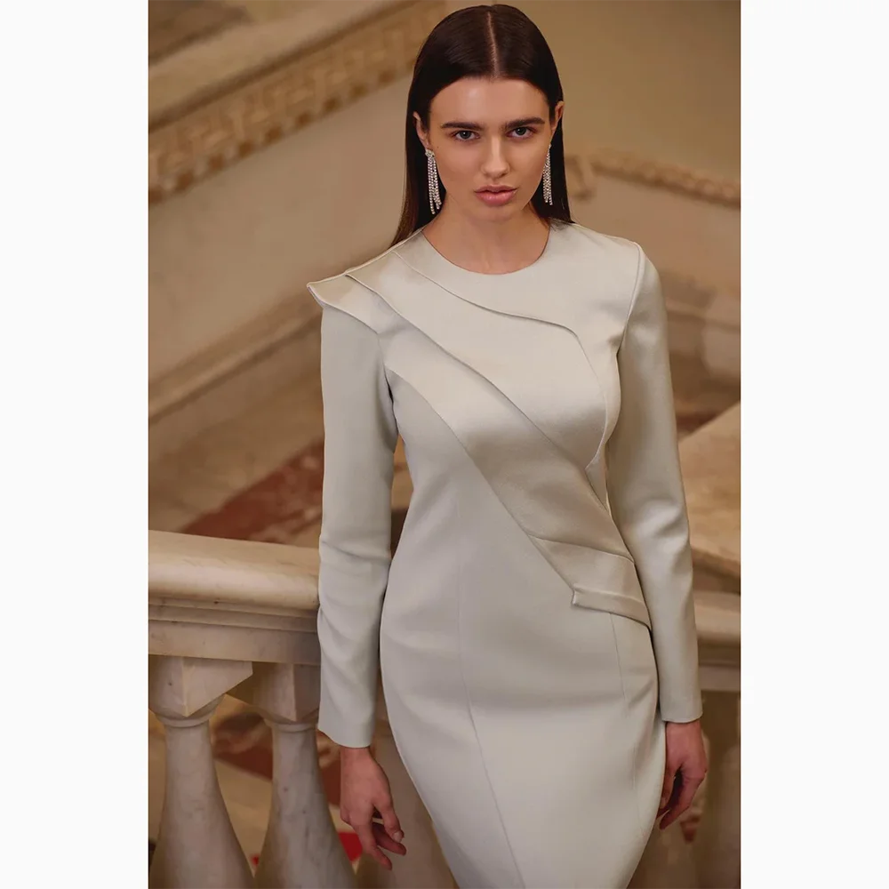 Customized  O-neck Evenning Dresses Elegant Formal Occasion Prom Gowns Straight Floor Lenght  Evenning Dress Customizd 2026