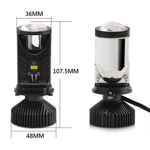 Y6 Turbo Fan H4 LED Headlights Car H4 Mini Projector Lens 6000K Super Bright 20000LM Hi Lo Beam Bulb LED Lights Car Light Lamp 8 best sales y6 led h4 - №3