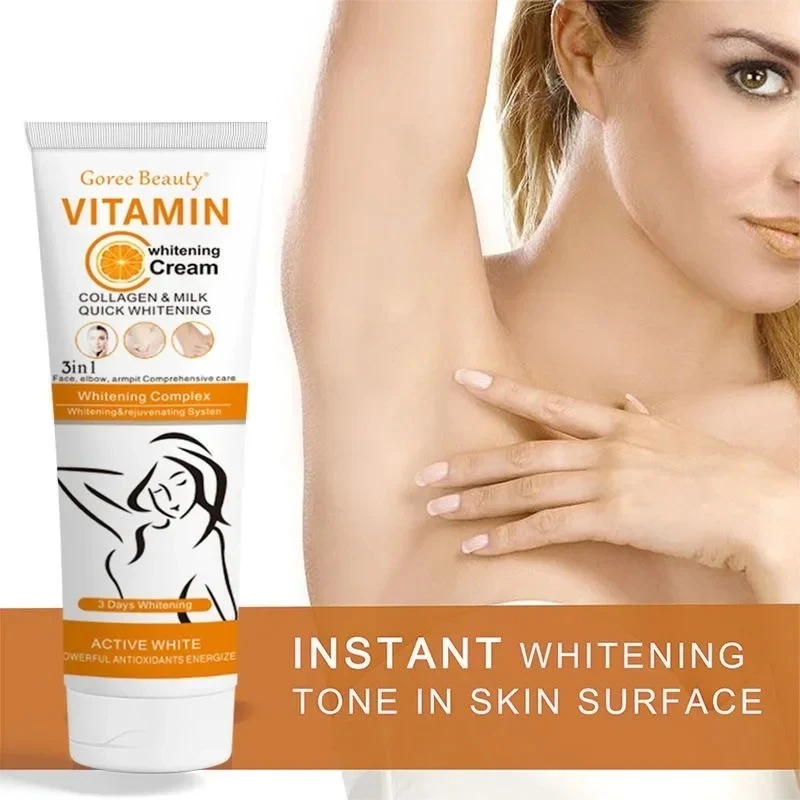 3 Days Vitamin C Whitening Cream Underarm,Neck,Armpit,Knees,Elbows,Private Areas,Intimate Areas Upgraded Formula,Instant Result