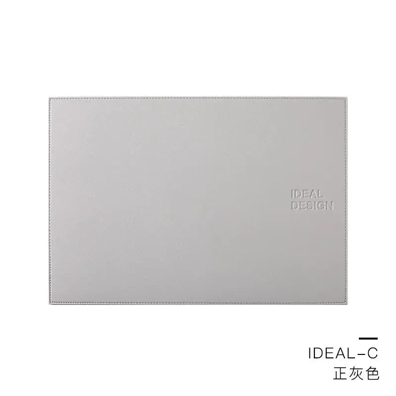 Light Luxury Solid Leather Placemat Thickened Leather Table Mat Waterproof Oilproof Heat-Insulated Plate Bowl Pad Home Decor
