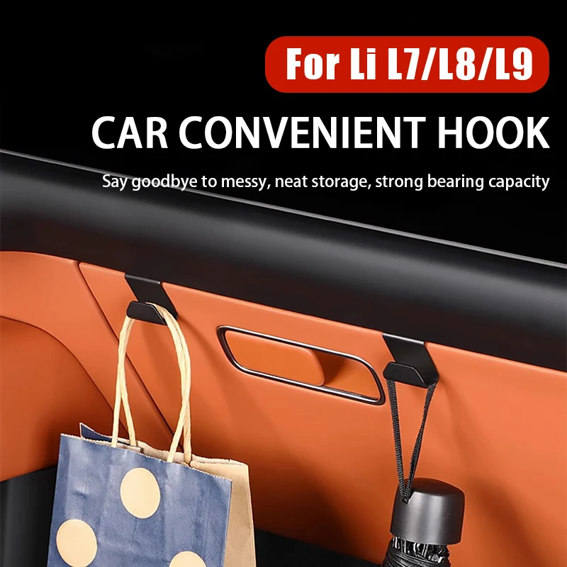 

For Li LiXiang L7 L8 L9 2022 2023 Car Back Seat Hook Car Primary Color Hanger Headrest Hidden Hook for Leading Ideal LI L7 L8 L9