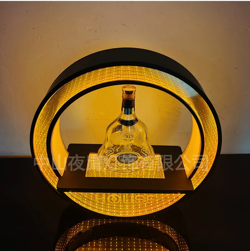 [Customized] Bar nightclub luminous atmosphere party foreign wine red wine cocktail wine display rack