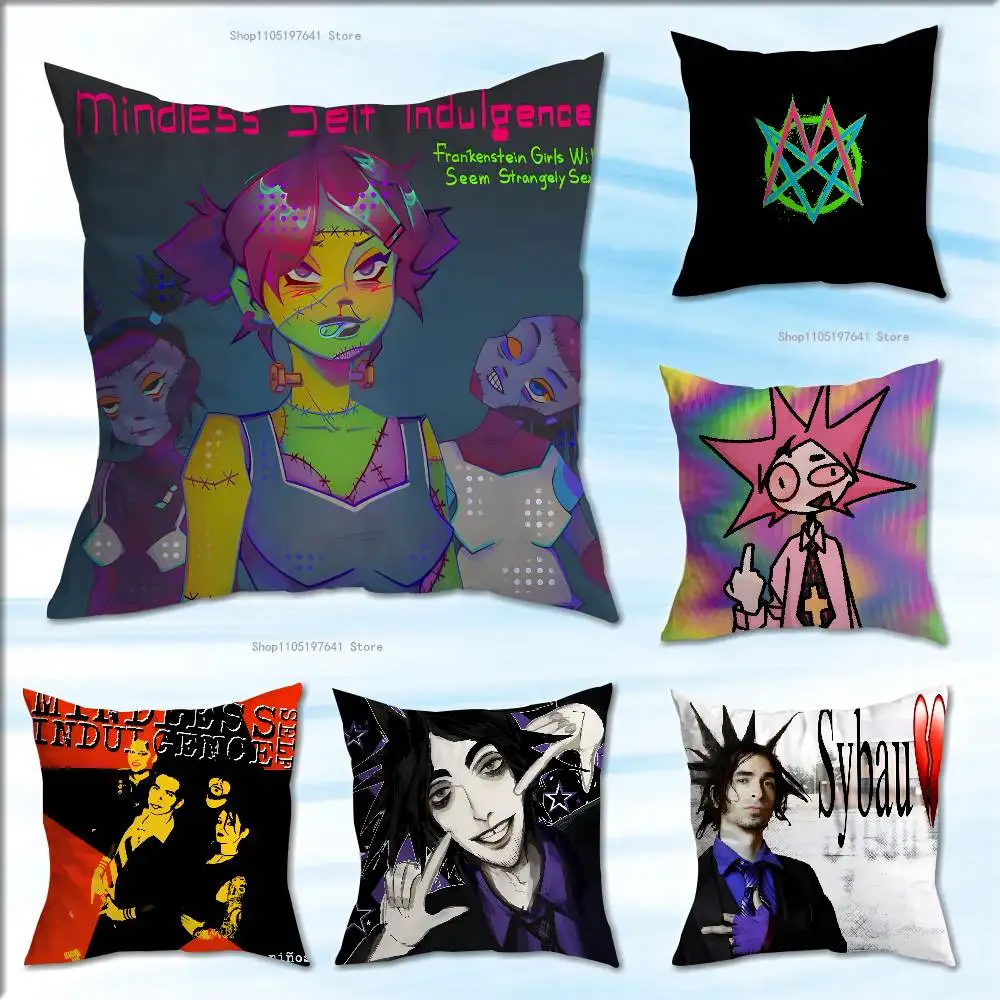 

M-Mindless Self Indulgence Jimmy Pillow Case For Sofa Decor Car Office Room Printing Cushion Cover Decorations and Protector