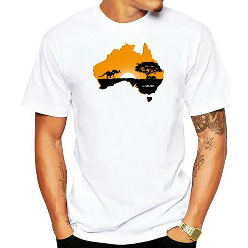 2022 new summer Africa Map Kangaroo printed T shirt Women hipster fashion T-shirt female Harajuku white tops Tshirt clothing