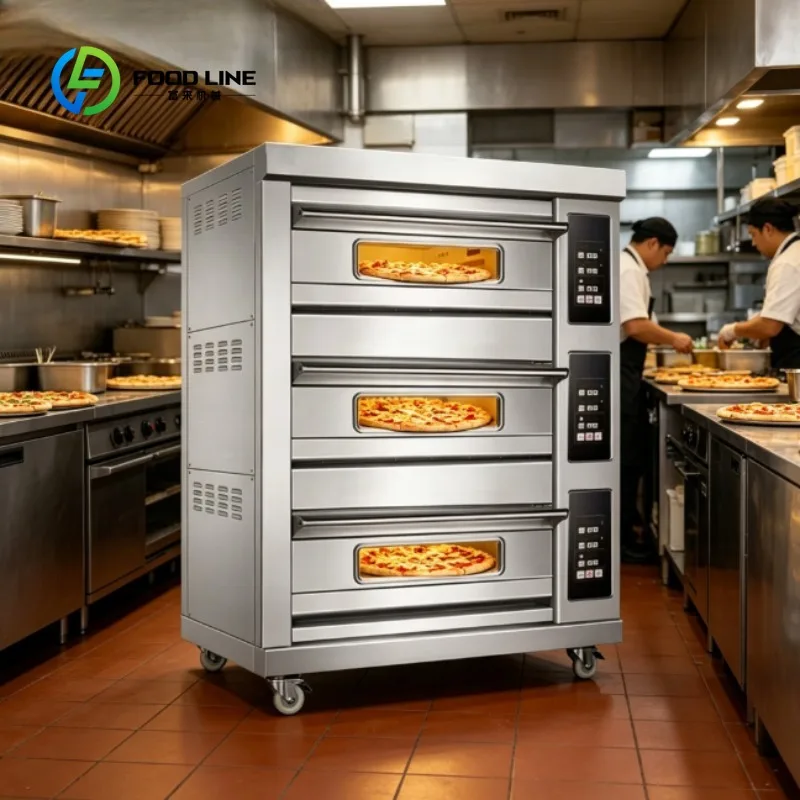 Commercial Oven Electric Baking Machine Stainless Steel for Pizza Bread Cake Bakery Restaurant Kitchen Equipment