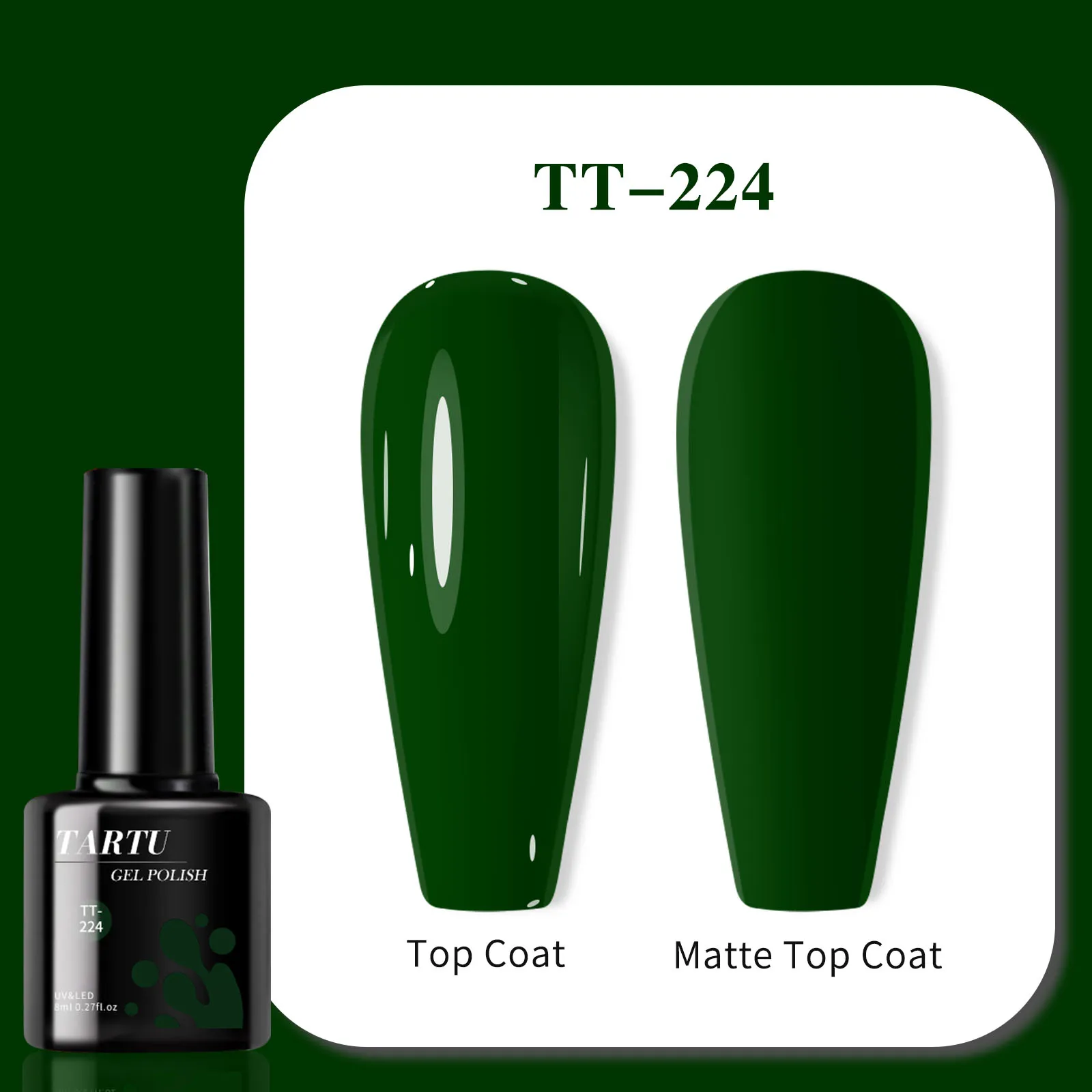 TARTU – vernis à ongles gel vert 8ml, semi-permanent, adapté au manucure à domicile, cadeau DIY pour filles