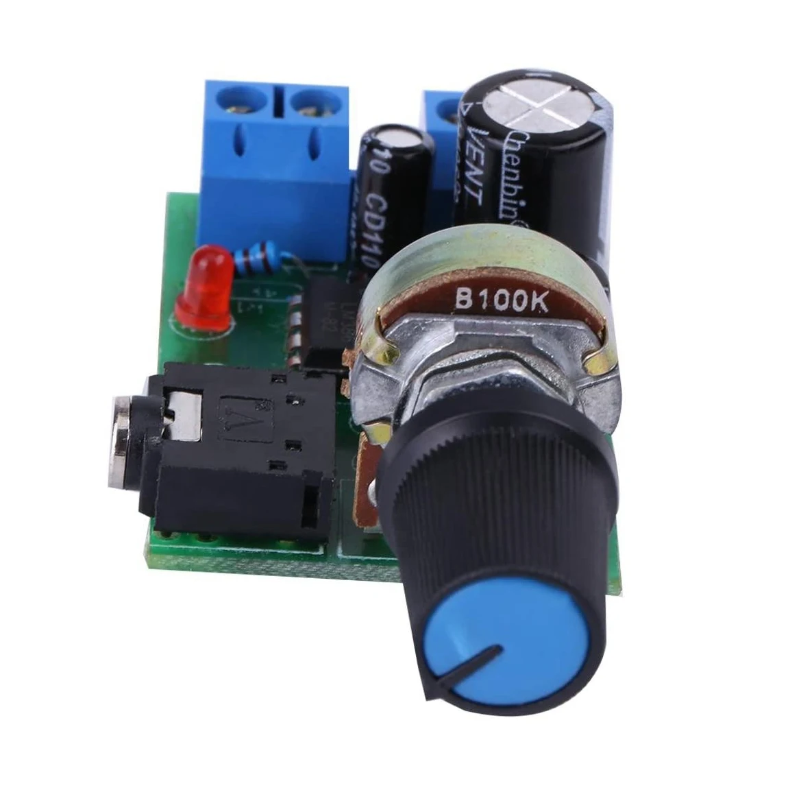 لوحة مضخم صوت سوبر ميني للسماعات ، LM386 ، 3V-12V ، مكبر صوت W-10W ، استهلاك طاقة ضوضاء منخفض ، نظام صوت سهل الاستخدام