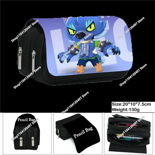 Wilderness Game Cosplay Brawl Stars-rugzakken Waterdichte dagrugzak Lichtgewicht schooltassen Etui