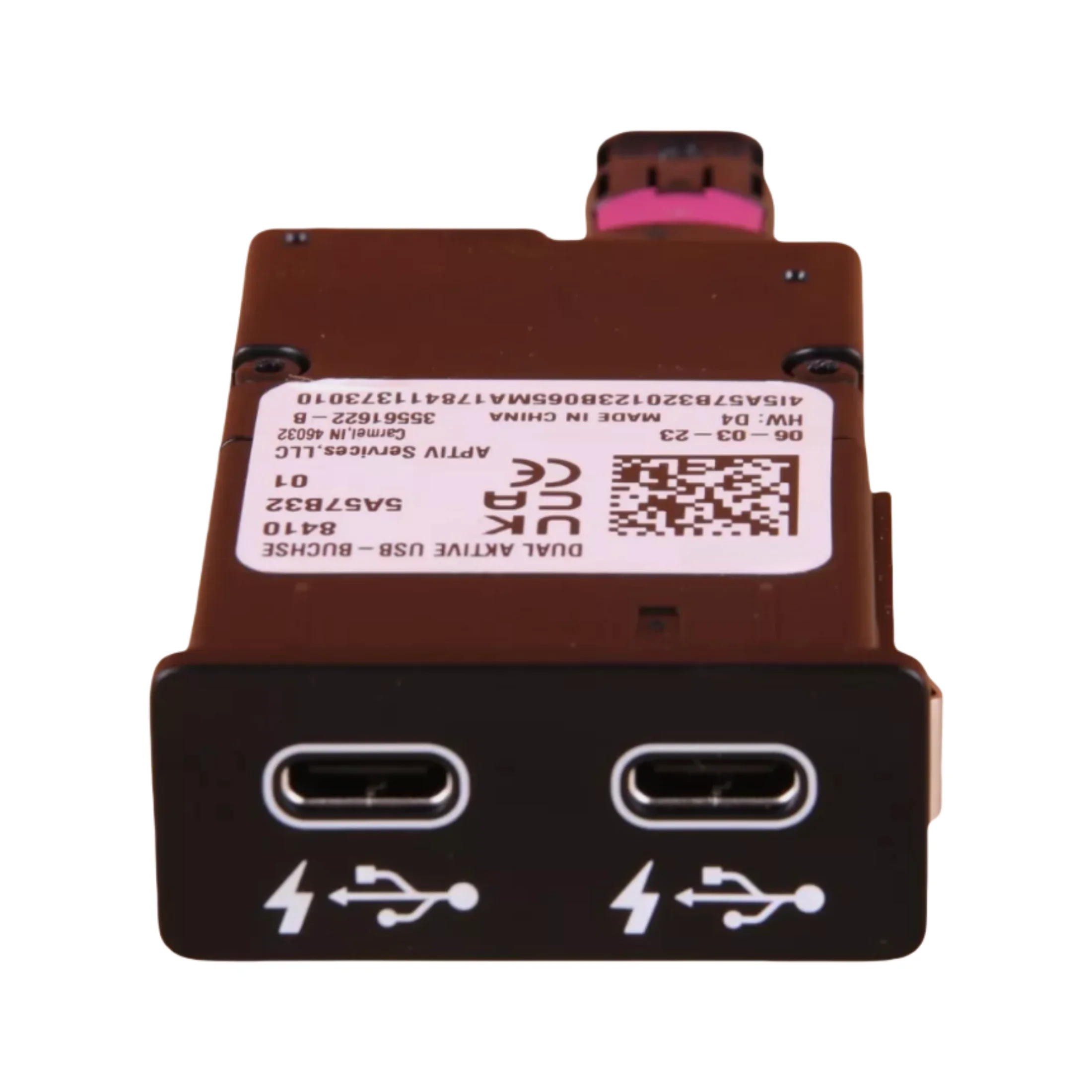 

84105A57B32 разъем блока зарядки с двумя портами USB C подходит для BMW 2 U06 X1 U11 U12