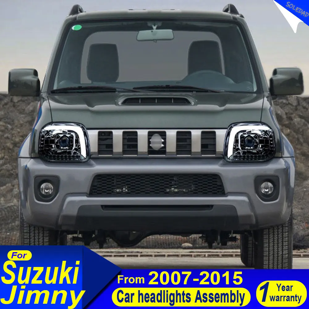 

Car Headlights Accessories For Suzuki Jimny 2007 2008 2009 2010-2015 LED Car Lamps Daytime Running Lights Dynamic Turn Signals
