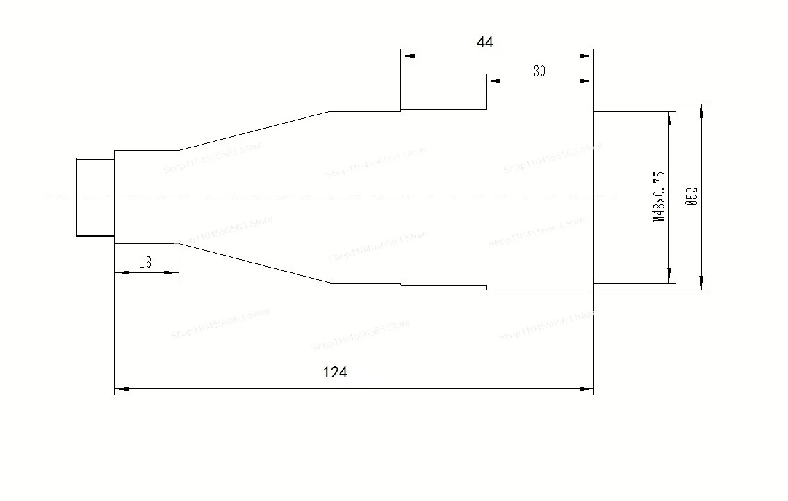 44mm Laser Beam Expander 6x 8x 12x 24x for Laser Marking Engraving Machine High Precision