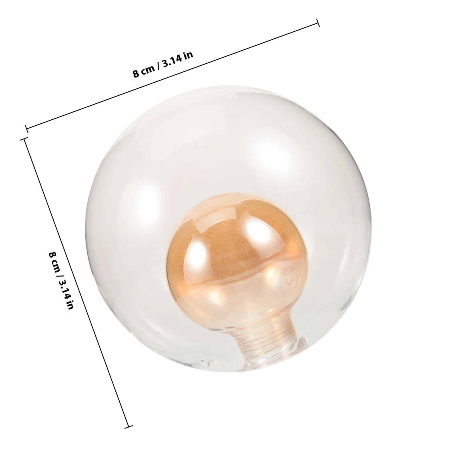 Glass Lamp Shade Light Lampshade Replacement for Pendant Sphere Ceiling Shades Fixtures