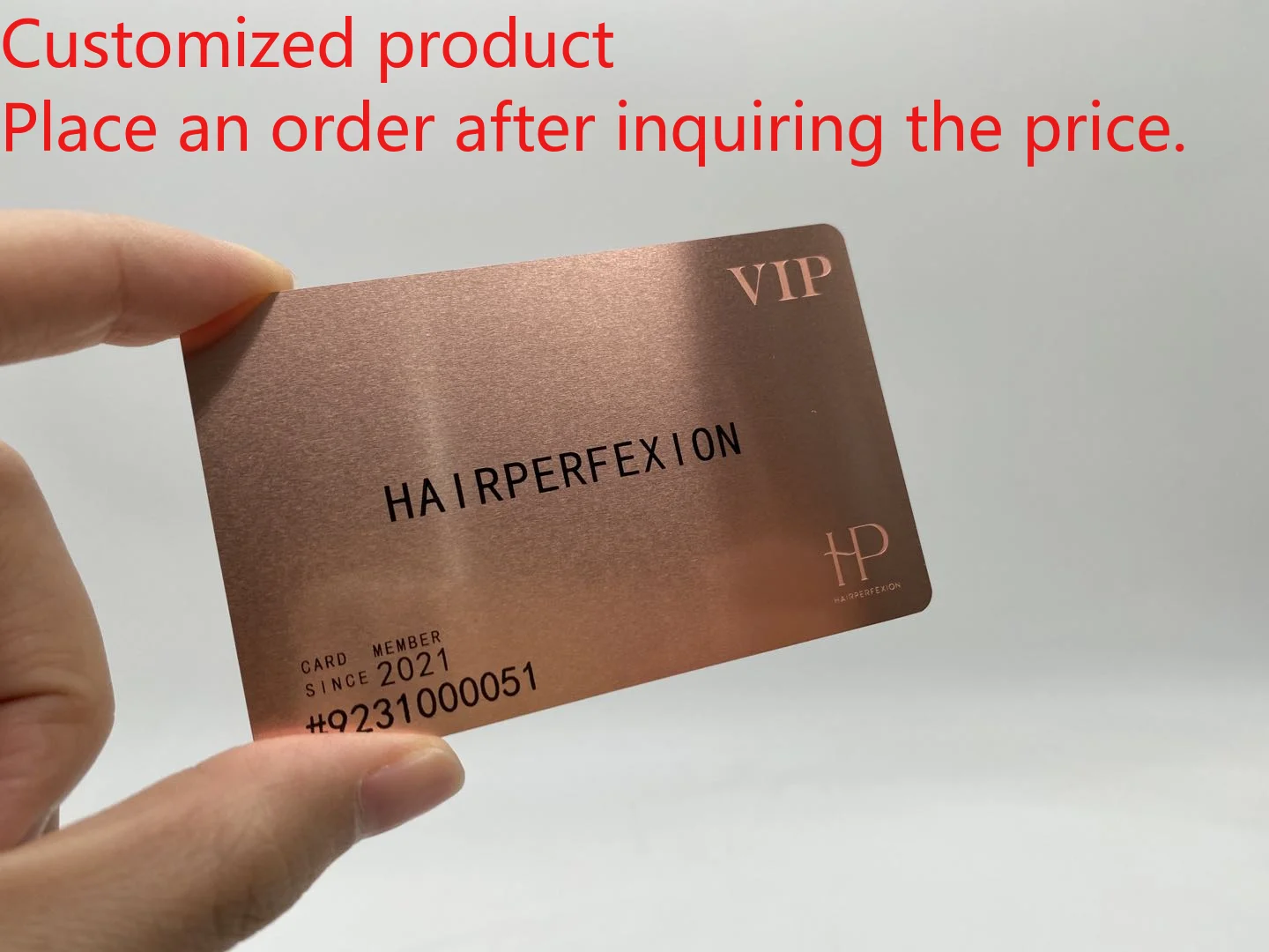 Customized product Customizable NFC Metal Card with  213/215/216 Stainless Steel Waterproof 13.56MHz RFID Communication Interfac