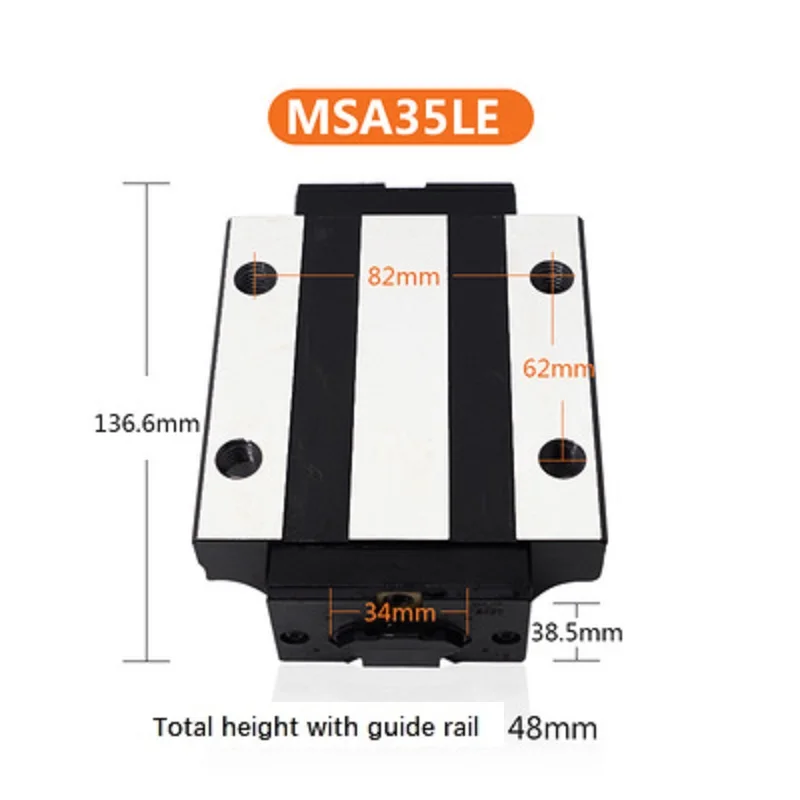 MSA35LE  Linear Slide Linear Plain Bearing Unit Low Price and Heavy Duty Ball Rail Linear Guide Rail