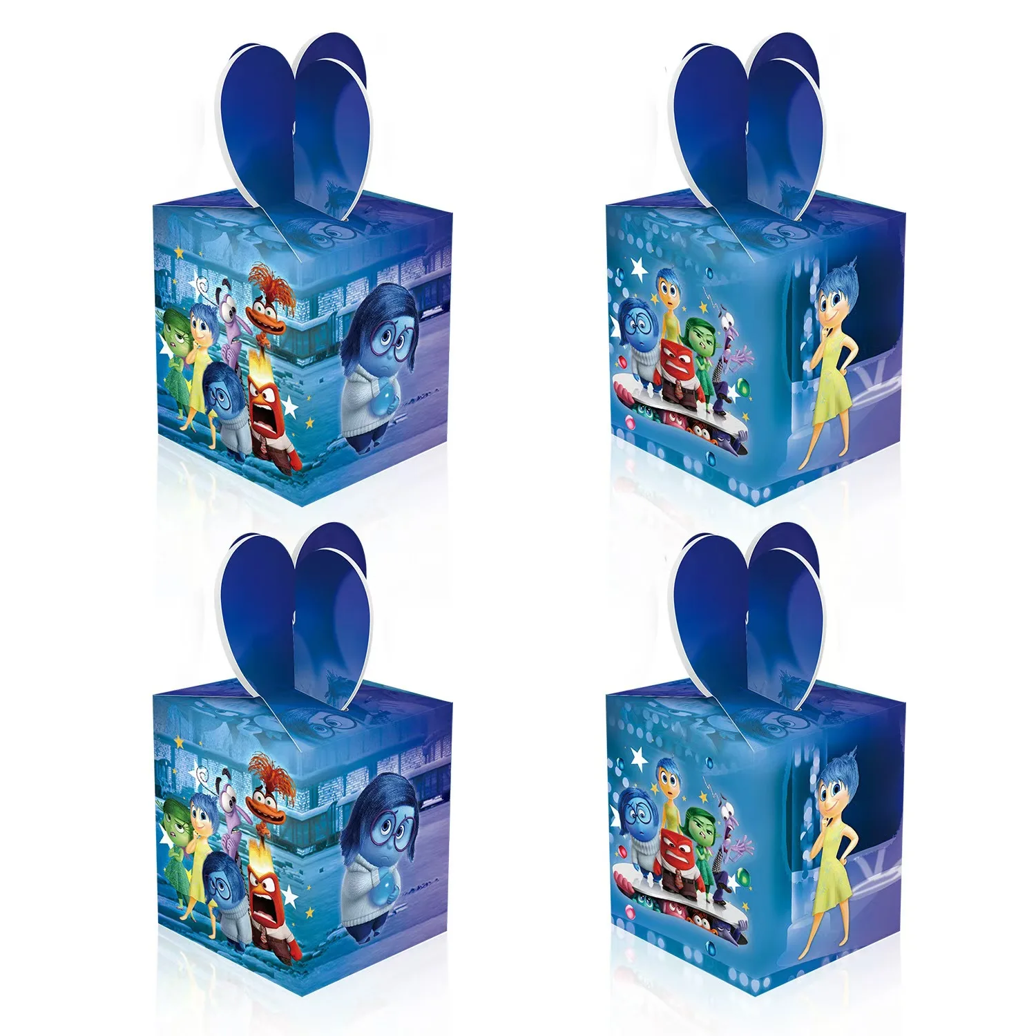 Disney Inside Out 2 Theme Party Candy Box Decor Kids Boys Girls Birthday Party Inside Out Candy Box Apple Box Gift Box Supplies