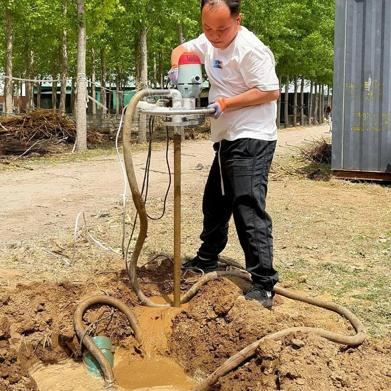 Handheld Electric Drilling Machine for Agricultural Use Lightweight and Small Water Well Drilling