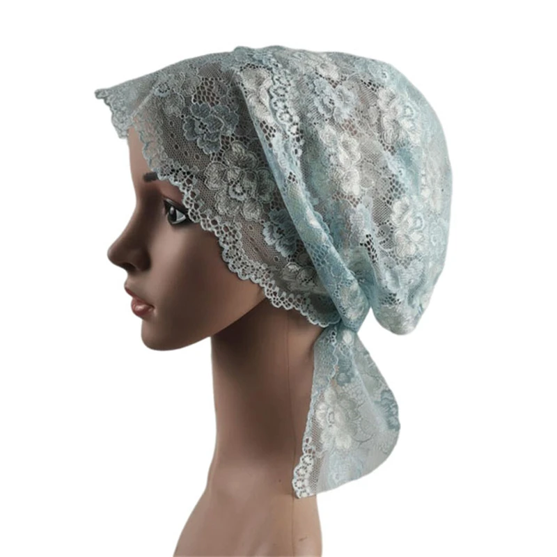 Gorro interior de turbante musulmán para mujer, gorro islámico de encaje árabe, gorro para quimio, gorro con cubierta, gorro para la pérdida de