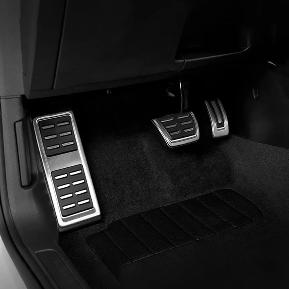 Foot Pedals for Audi Q2 Q3 RS F3 2017~2024 Rest Brake Accelerator Car Stainless Steel No Drilling Alloy Tray Interior Acessories