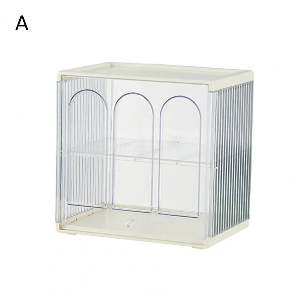 Figure Display Case Removable Partition Cup Rack Transparent Dustproof Water Cup Storage Rack Organize Supplies with Door