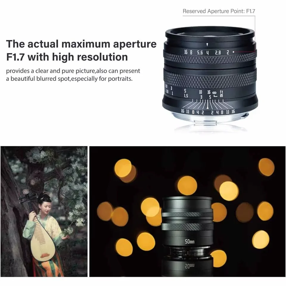 AstrHori 50 مللي متر F2.0 إطار كامل نقي دليل التركيز رئيس عدسة قياسية لسوني E فوجي X نيكون Z L كانون RF كاميرات بدون مرآة
