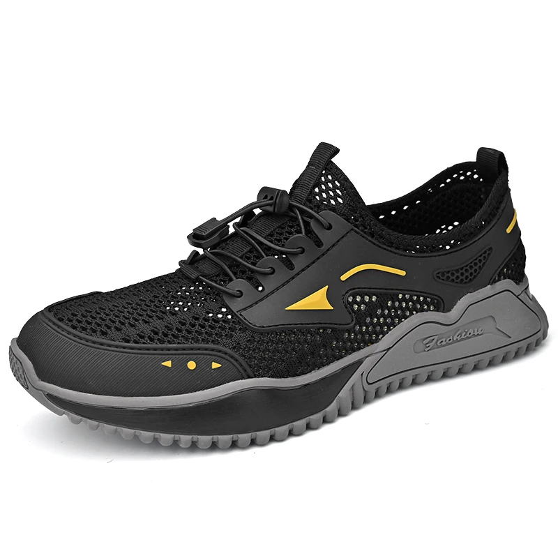 Hiking Shoes for Men Sneakers 2024 Summer Mesh Lightweight Breathable Men's Shoes Outdoor Non-slip Hollow Men Jogging Shoes New