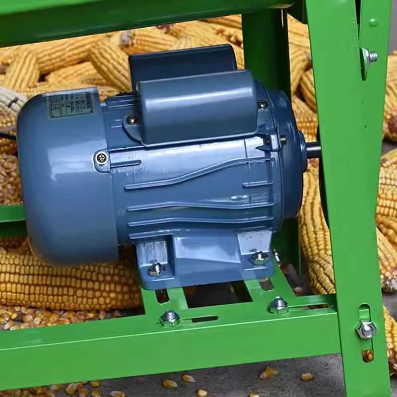 3.8HP Mini Fully Automatic Corn Thresher Maize Peeler Sheller Machine Electrical Corn Threshing Sheller Agricultural Machinery