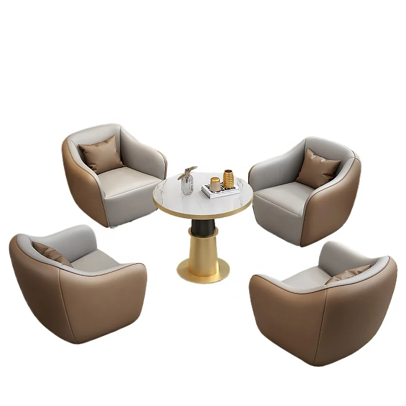 Luxury modern beauty salon reception room sofa chair furniture set salon waiting area chair