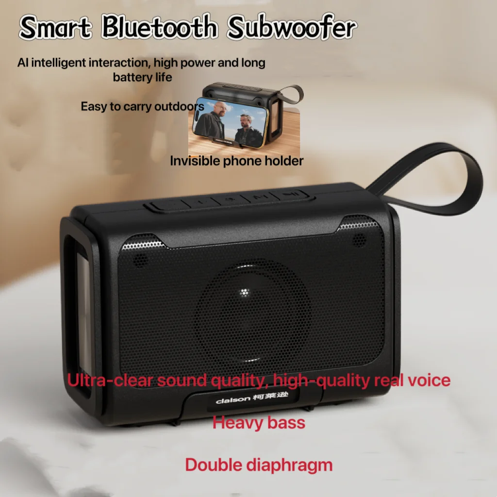 Home/outdoor wireless Bluetooth speaker, mini high volume, heavy subwoofer, car convenient plug-in card small audio