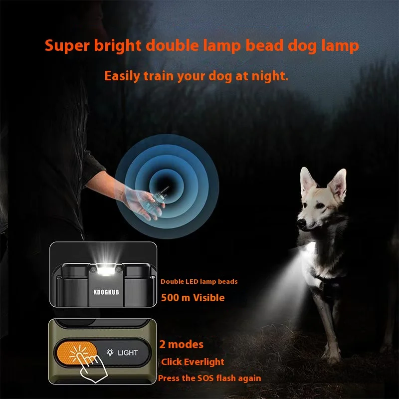 جهاز تدريب الكلاب الجديد 2000 متر جهاز تدريب يدوي للتحكم عن بعد جهاز مضاد للنباح IPX7 مقاوم للماء مناسب لجميع الكلاب #3