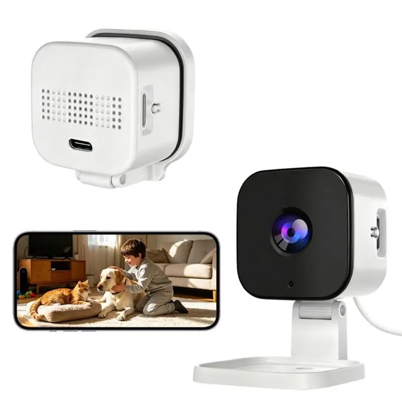 A09R! Wireless Camera 1080P HD Motion Detection Webcams Indoor Monitoring With Night Version 2-Way Audio