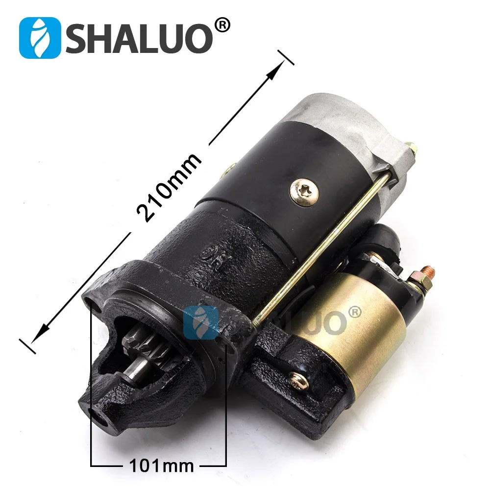 198 1100 Diesel Engine Parts Starter Motor QDJ1257A 12V 1.6KW 11T Gear Teeth For Generator Motor Starting