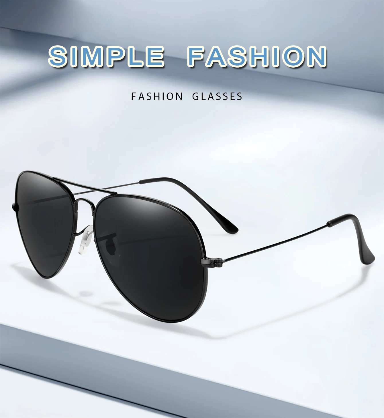 Klassische Radfahren Sonnenbrille Luxus Pilot Sonnenbrille für Männer Frauen Outdoor Sport Wandern Designer Vintage Schwarz Brillen UV400 – Detail 1