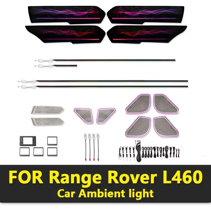 KYNCHO For Range Rover L460 LED car Ambient Light KIT 64 Colors 12V Car Decorative Lamp auto interior lighting
