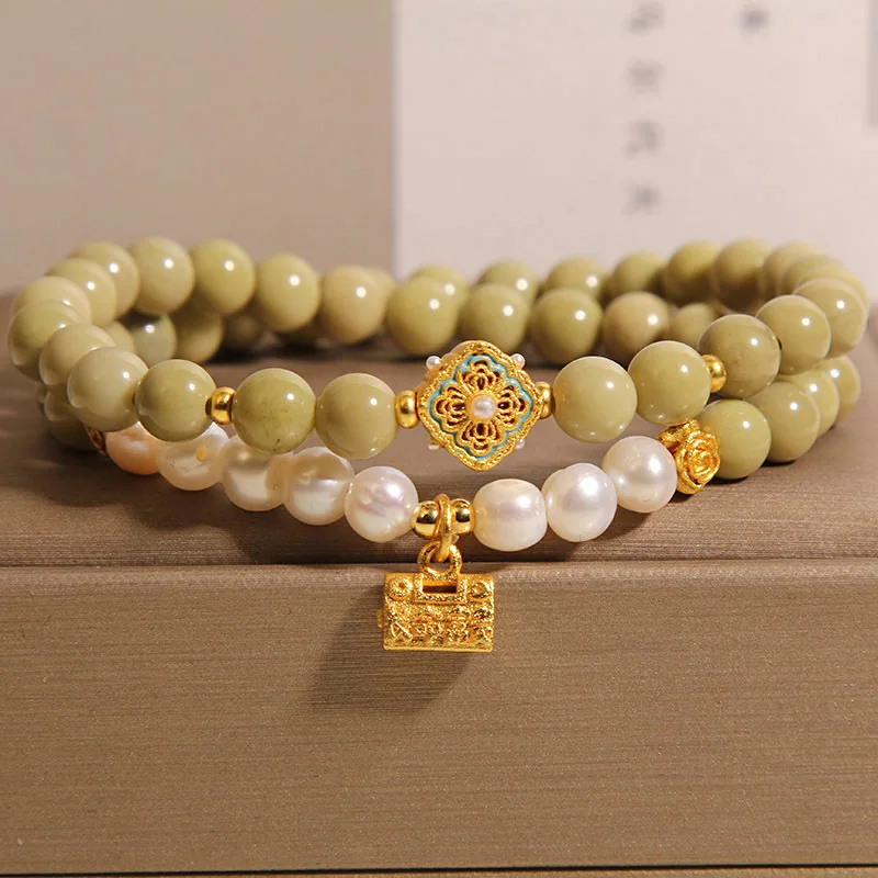 

Agate bracelet women's light luxury fashion lucky bag bracelet