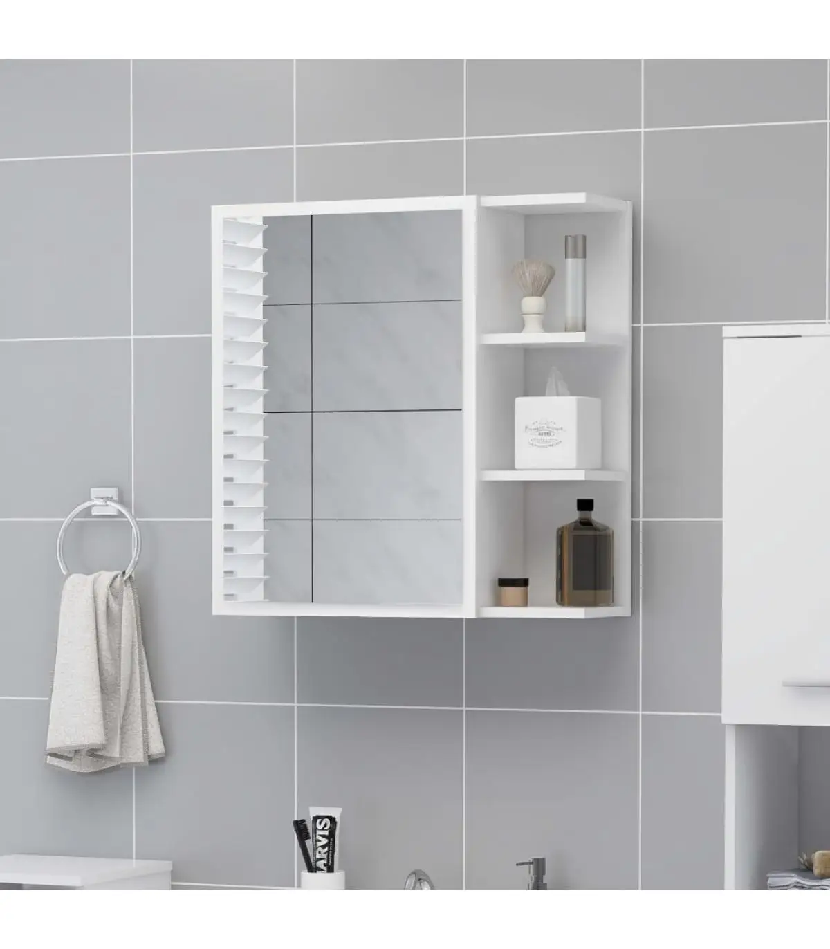 Bathroom vanities bathroom cabinet with bathroom mirror plywood 62,5x20,5x64 cm