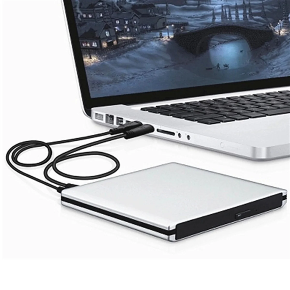 جديد 3C-خارجي USB3.0 بلو راي الموقد BD-ROM محرك أقراص DVD الضوئية BD-RE الكاتب ثلاثية الأبعاد قارئ بلو راي لأجهزة الكمبيوتر المحمول/سطح المكتب